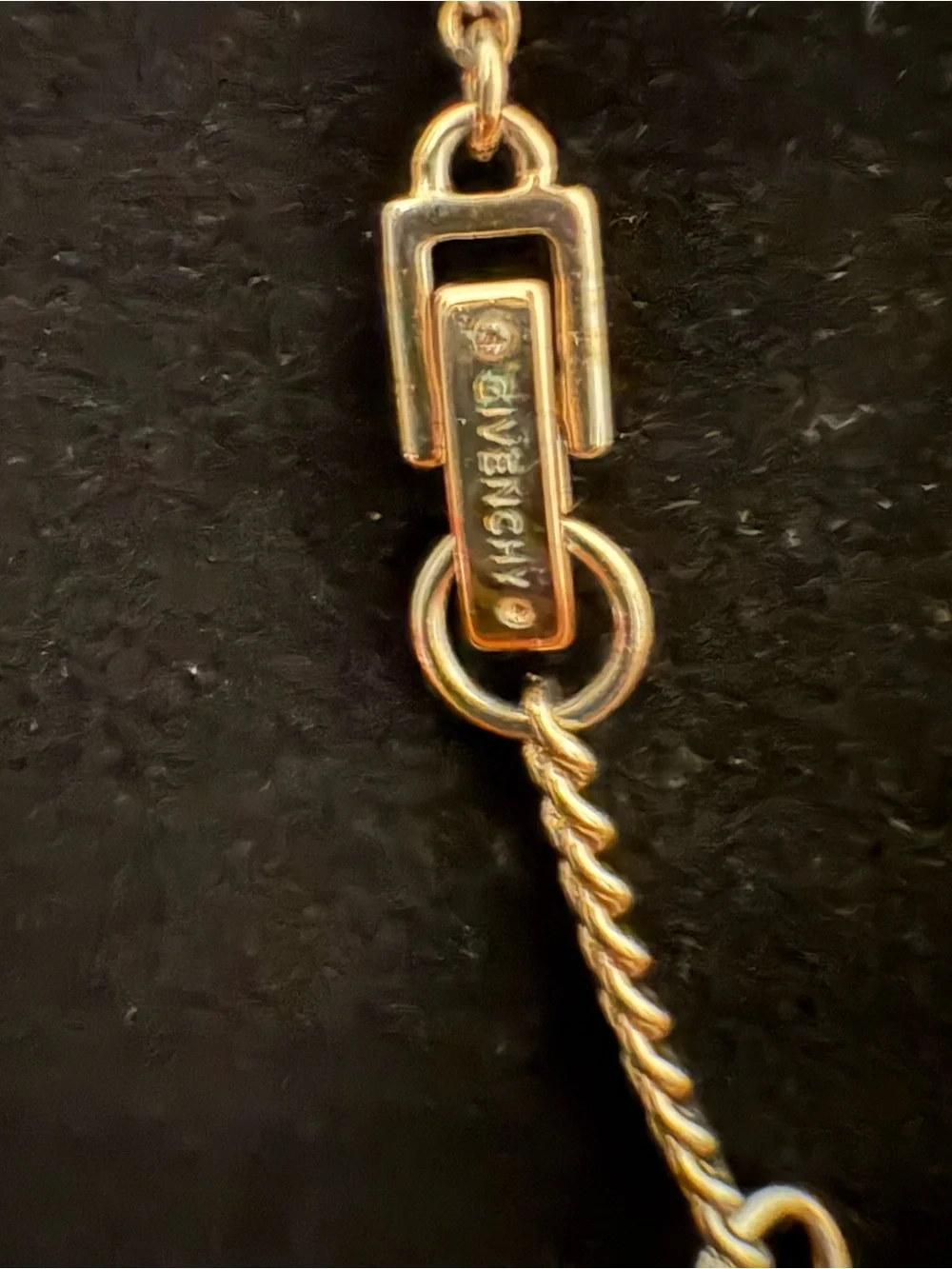 Vintage Givenchy Gold Tone Crystal Halo Solitaire Pendant Necklace